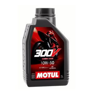 روغن موتورسیکلت موتول مدل 300v 10w 50 حجم یک لیتر